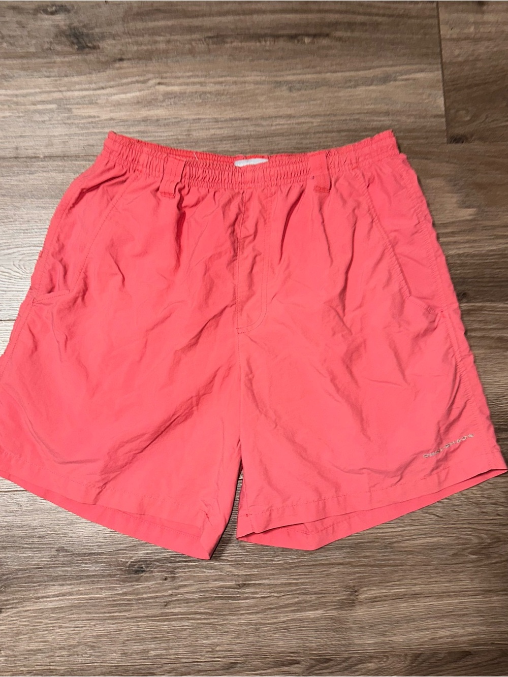 Columbia Swim Shorts PFG Omni-Shade Pockets Shorts Coral Color - Picture 2 of 9